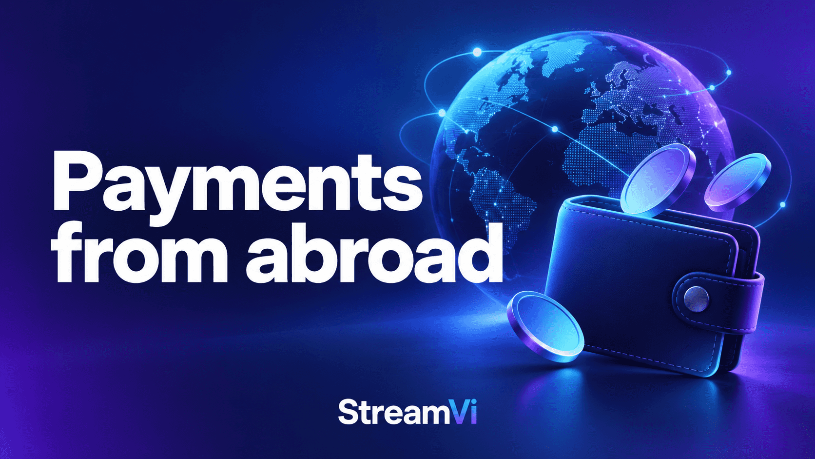 Top up StreamVi from abroad with crypto payments