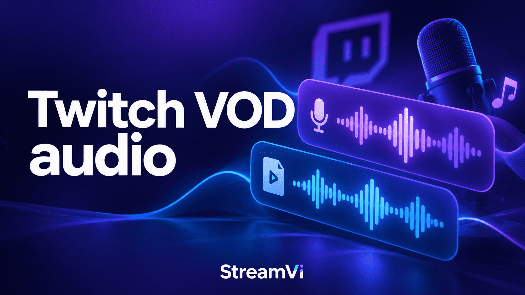 A separate audio track for Twitch VODs