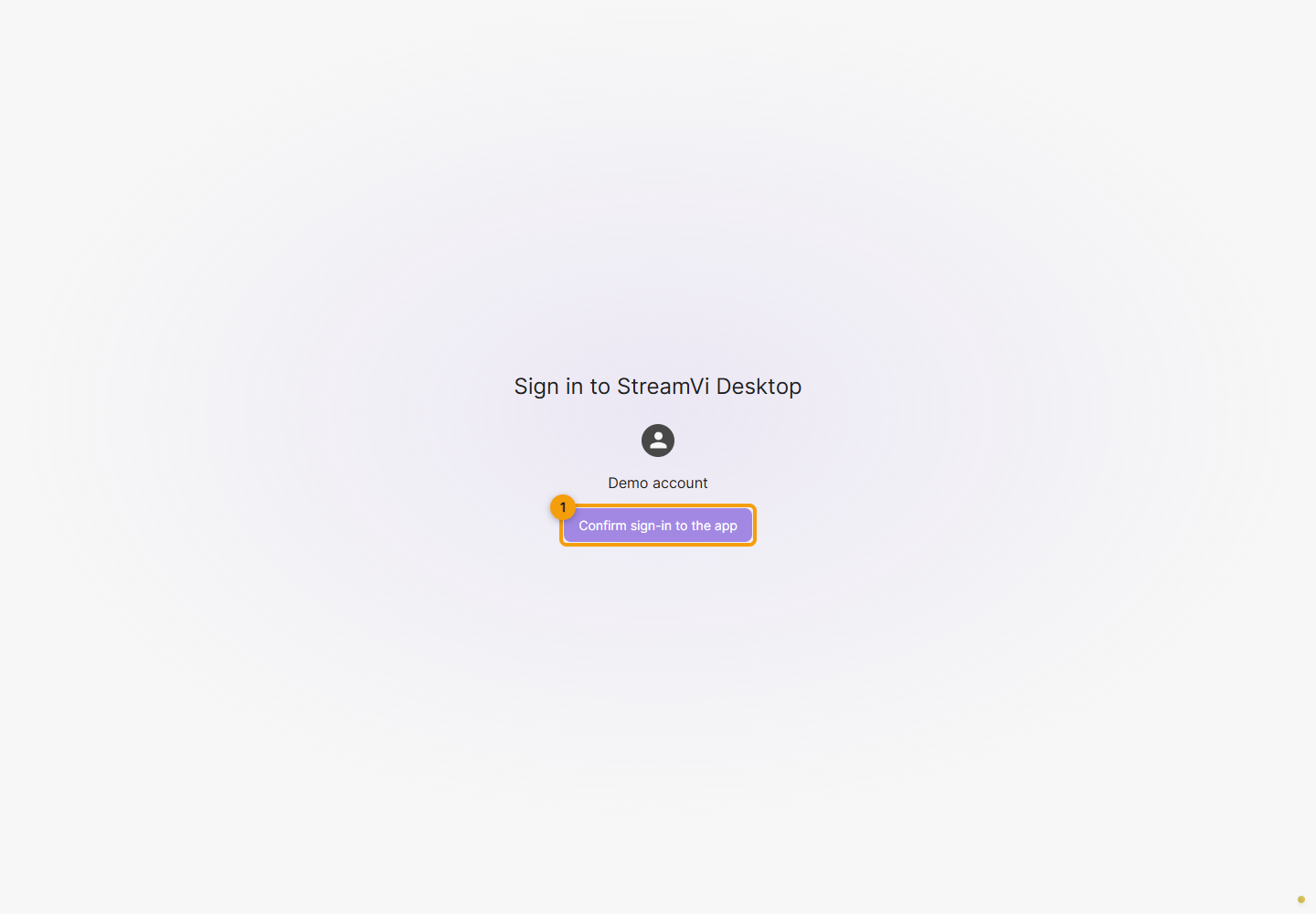 Sign in to Desktop. 1. click Confirm sign-in to the app