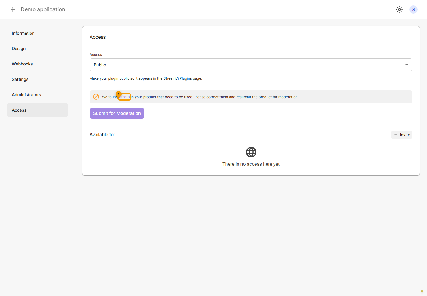 Publication. 1. click Errors