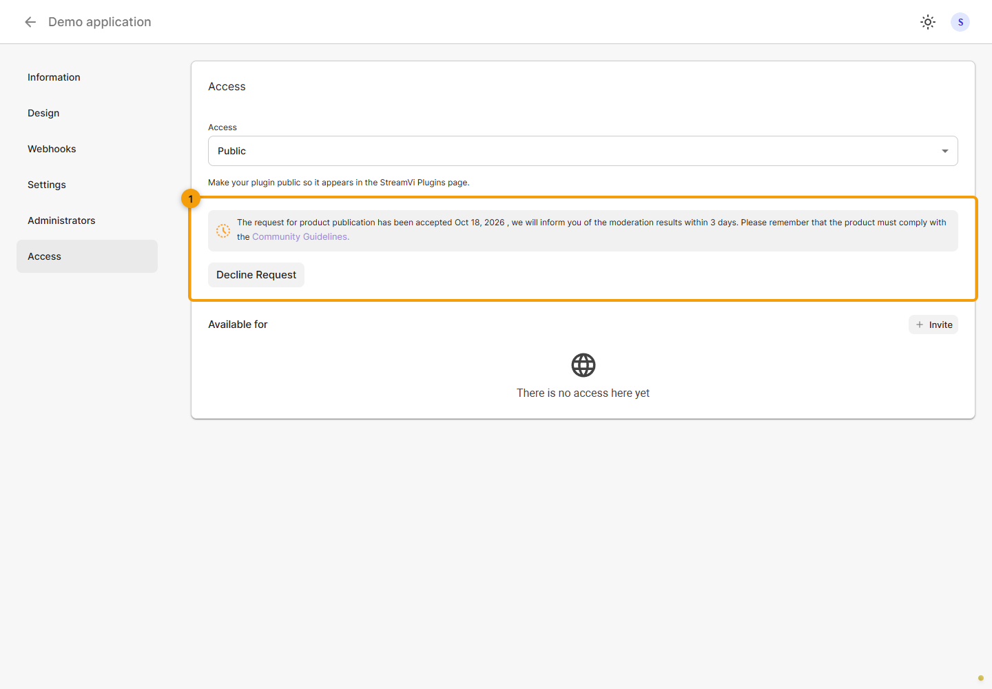 Publication. 1. check the pending moderation message and request date