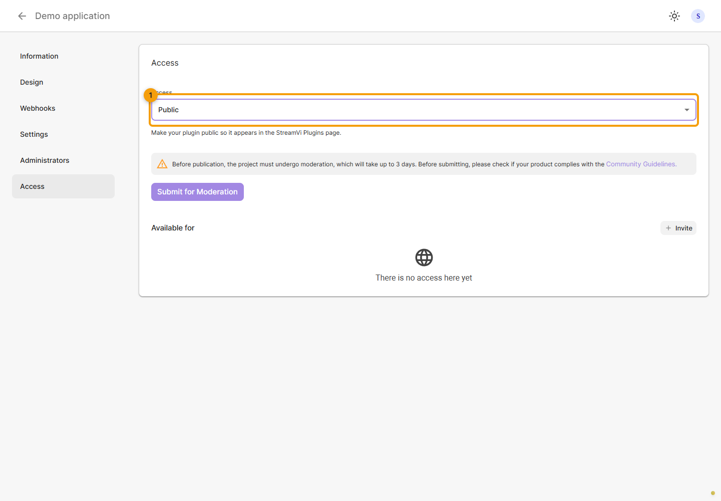 Publication. 1. select Public