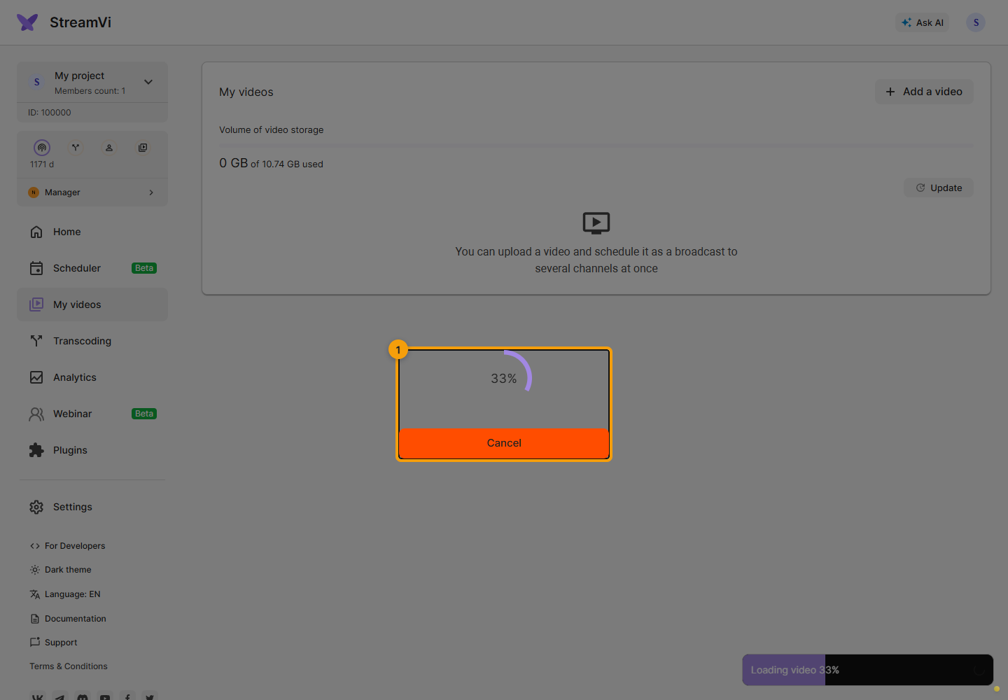 Videos. 1. Watch the file transfer percentage